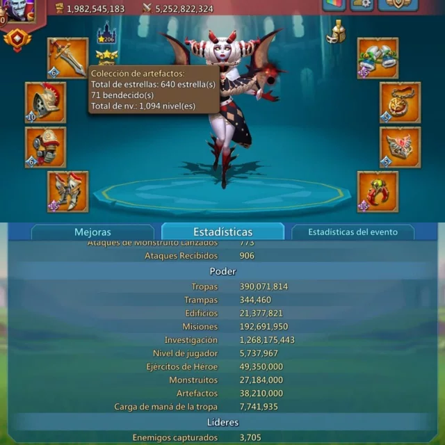 CUENTA LORDS MOBILE | 1 CHAMP | REF FC915 · 1 / 1