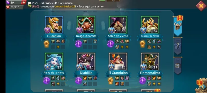 cuenta de lords mobile para empezar