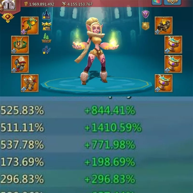 🔥 BELLA FULL CHAMP | 3 HERO 11K GOLD | 1450%