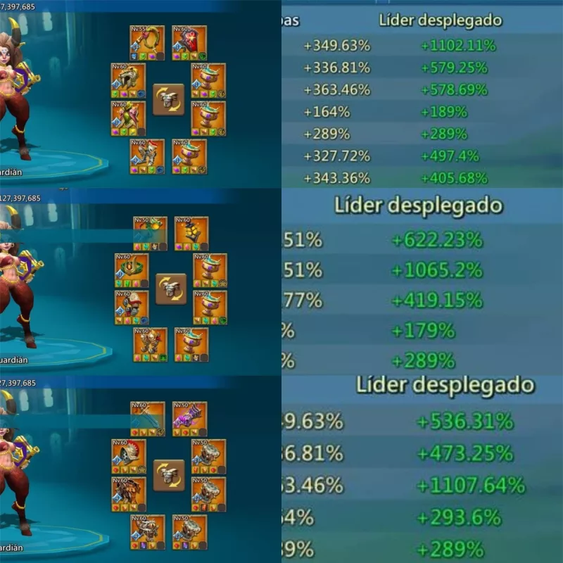 OFERTA LINDA CHAMP STATS 1100%+