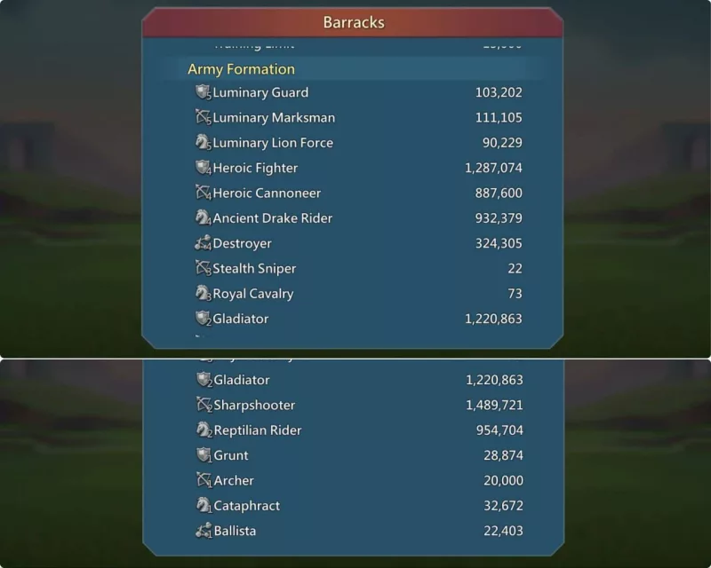 1.7b lead /  7 champ / 8 fams max