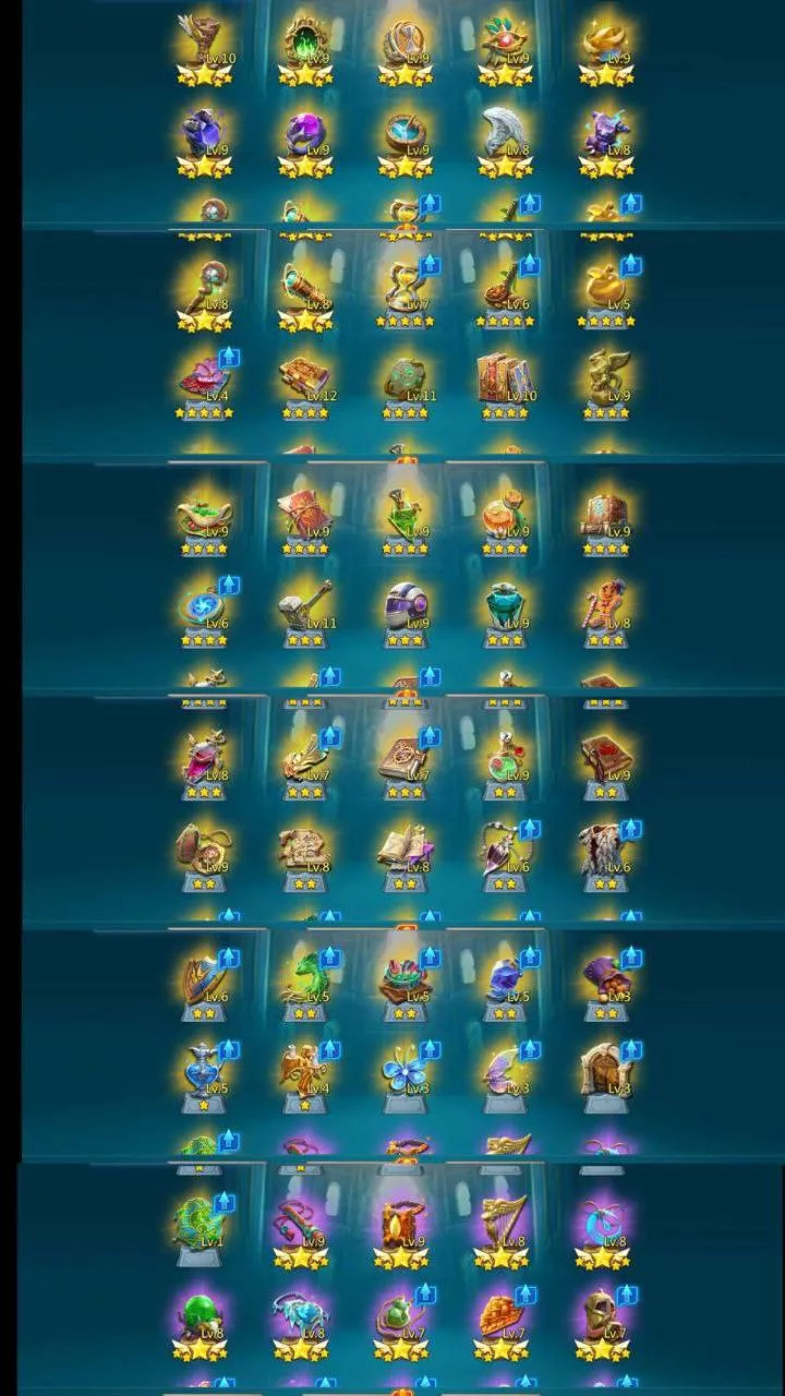 1x11k, 1 lvl 12 , 2 army jewels