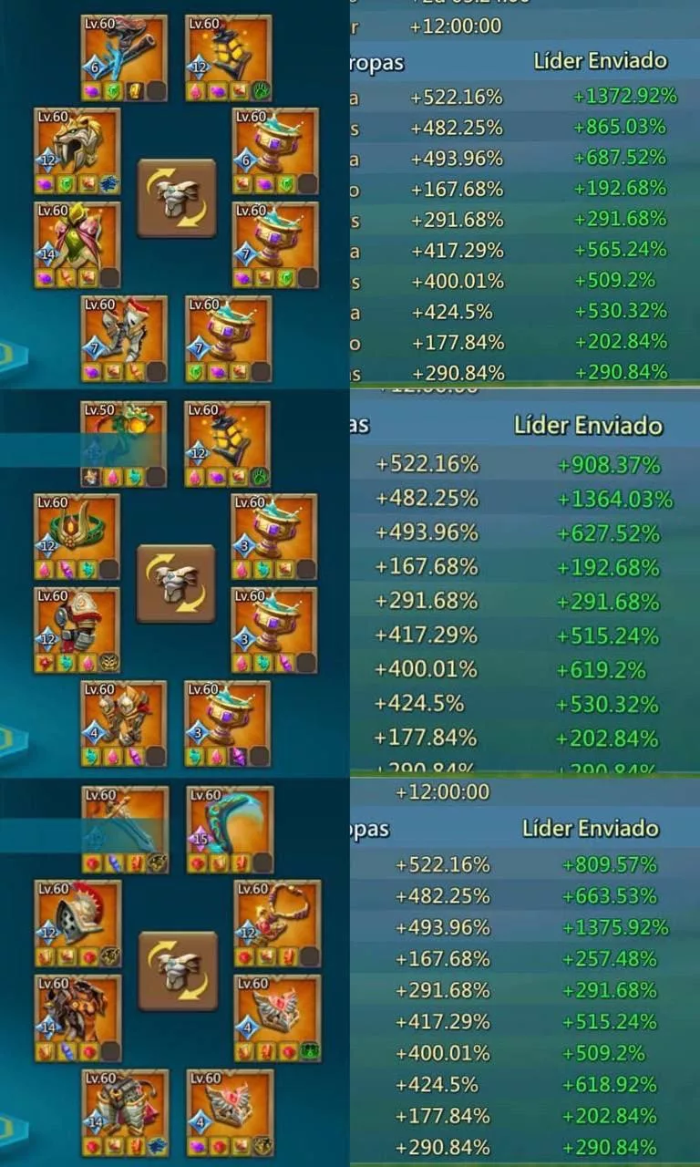 1 Lv.14, 3 Lv.12 Champs