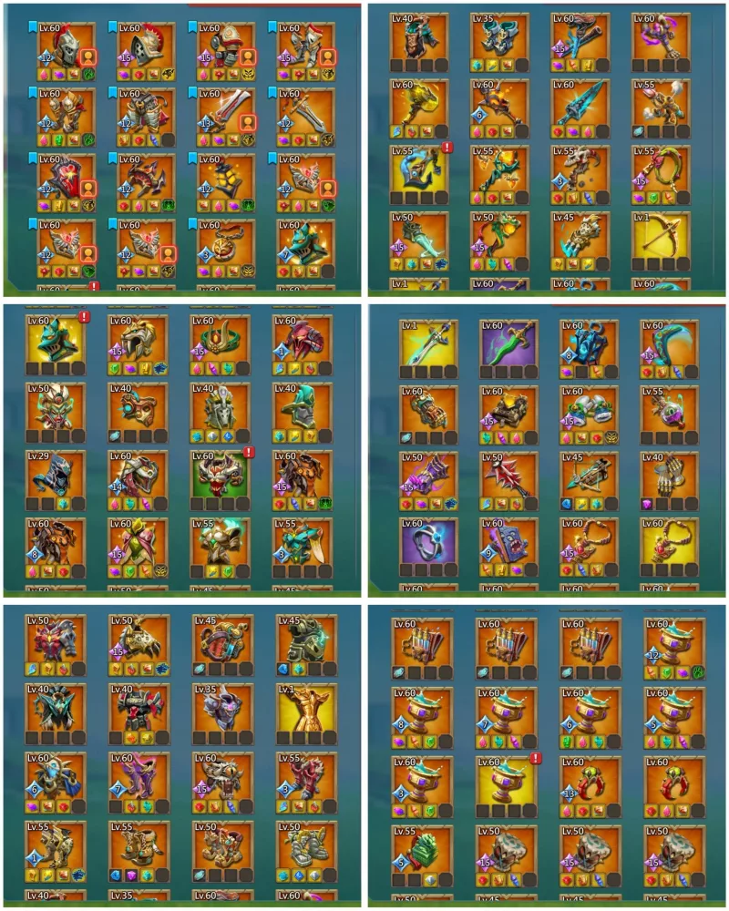 3 Lv.15, 1 Lv.13, 10 Lv.12 Champs