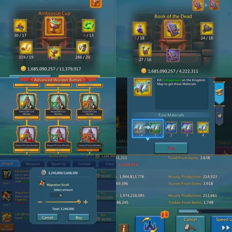 5 champ / 4 cups