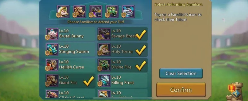 6 Champs / 1175-1115-1200% stats