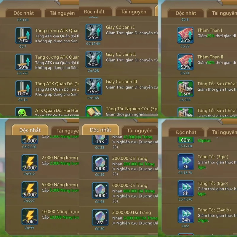 3*11k low might / 5lvl15 inc 1 accessory