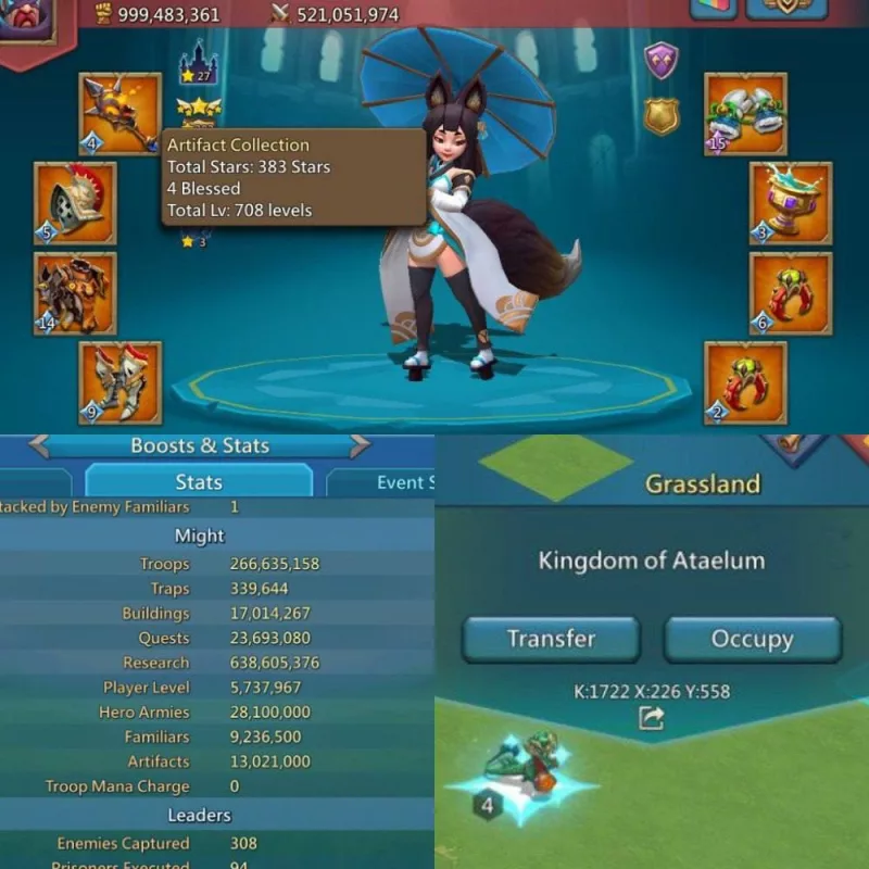 Born in 1726 / 2 mystic champs + 1 cups
