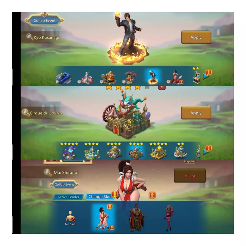 6 champ / Max stats 1131/1089/1091