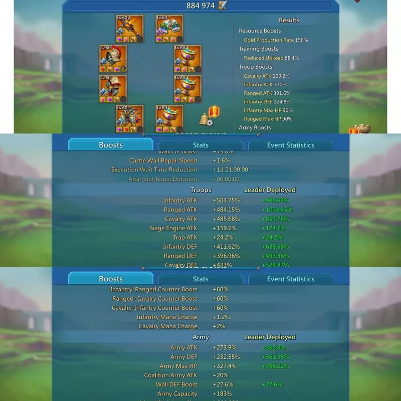 Can go to K1457 / Max stats: 1337-1372-1402%