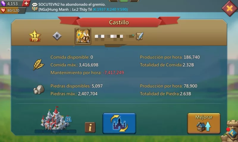 Bonita cuenta de reinos nuevos serca de t4