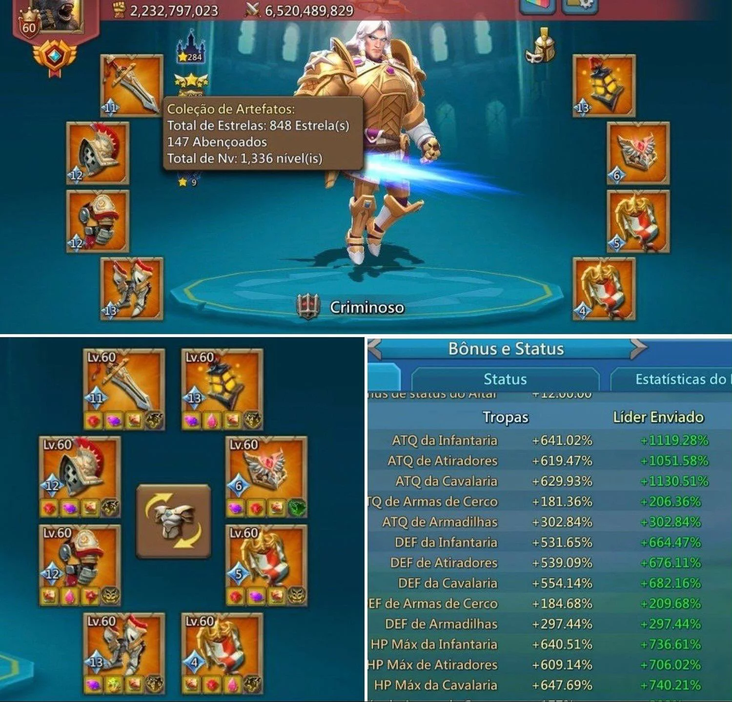 CUENTA LORDS MOBILE | 1 CHAMP | REF 9D417