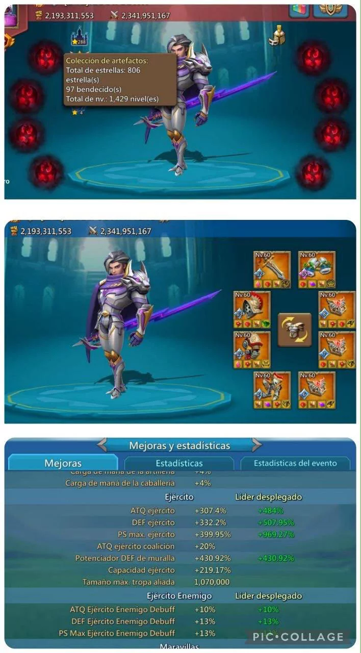 CUENTA LORDS MOBILE | 12 CHAMP | REF FDFF4