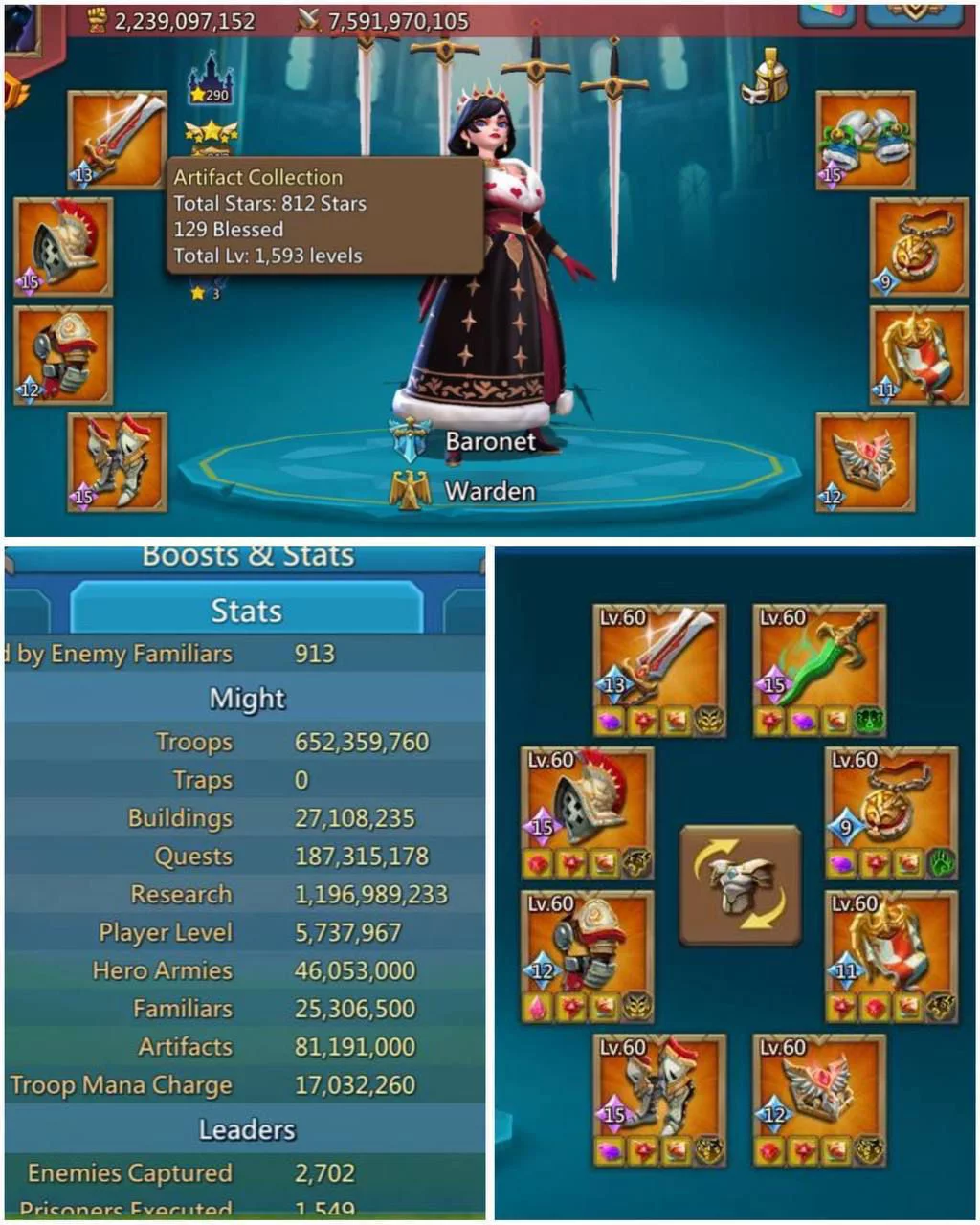 CUENTA LORDS MOBILE | 15 CHAMP | REF 0FF8E